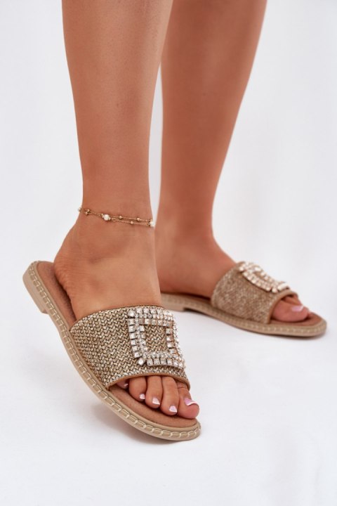 Klapki damskie Model Artiker 56C1337 Beige - Step in style Klapki damskie Model Artiker 56C1337 Beige - Step in style