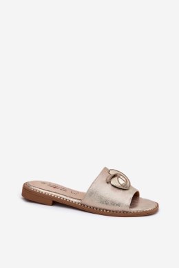 Klapki damskie Model KV51-007 Gold - Step in style