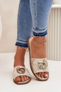 Klapki damskie Model KV51-007 Gold - Step in style
