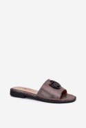 Klapki damskie Model KV51-007 Grafit - Step in style