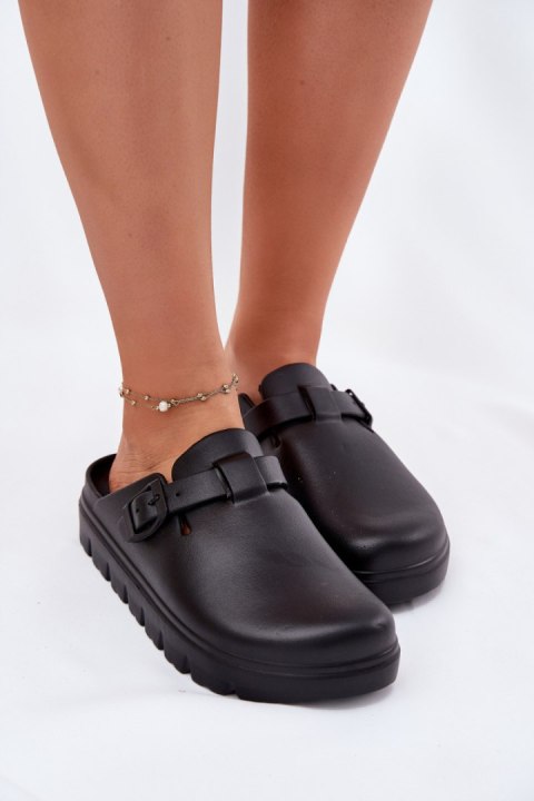 Klapki damskie Model Larinie 25SD97-8523 Black - Step in style Klapki damskie Model Larinie 25SD97-8523 Black - Step in style
