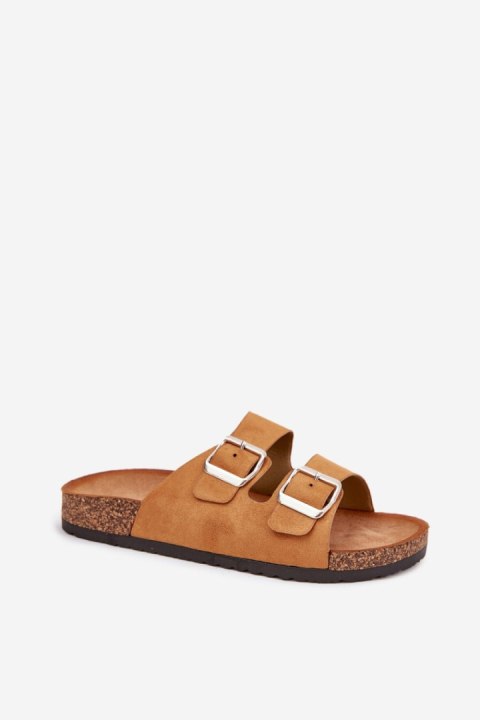 Klapki damskie Model Livara WD295 Camel - Step in style Klapki damskie Model Livara WD295 Camel - Step in style