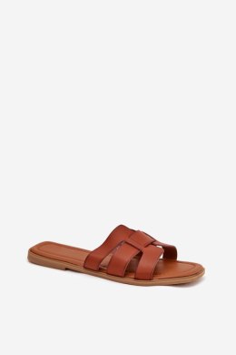 Klapki damskie Model Mirona WD298 Camel