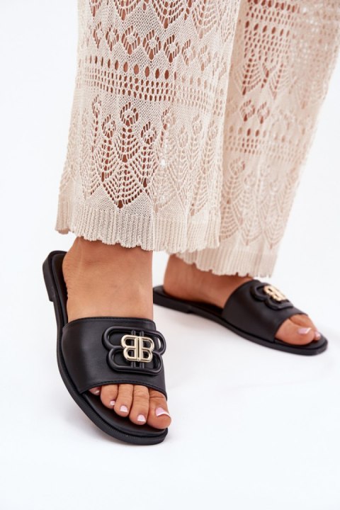 Klapki damskie Model Nenitta 5257 Black - Step in style Klapki damskie Model Nenitta 5257 Black - Step in style