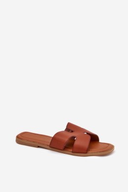 Klapki damskie Model Salyra WD303 Camel