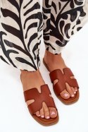 Klapki damskie Model Salyra WD303 Camel