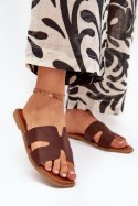 Klapki damskie Model Salyra WD303 Dark Brown