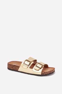 Klapki damskie Model Vesina WD302 Gold