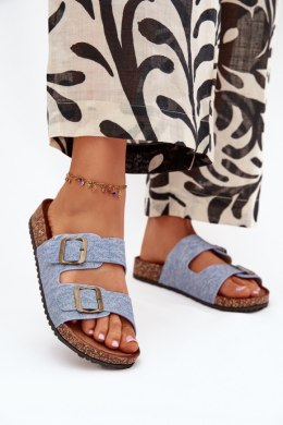 Klapki damskie Model Vesina WD302 Light Jeans