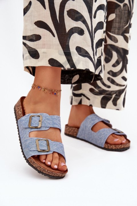 Klapki damskie Model Vesina WD302 Light Jeans Klapki damskie Model Vesina WD302 Light Jeans