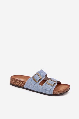 Klapki damskie Model Vesina WD302 Light Jeans