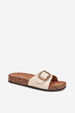 Klapki damskie Model Vianara WD300 Beige