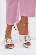 Klapki damskie Model Vinceza 62229 White - Step in style