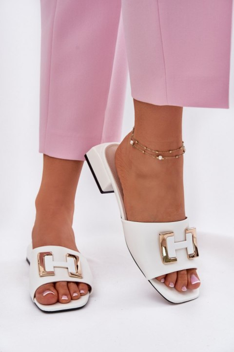Klapki damskie Model Vinceza 62229 White - Step in style Klapki damskie Model Vinceza 62229 White - Step in style