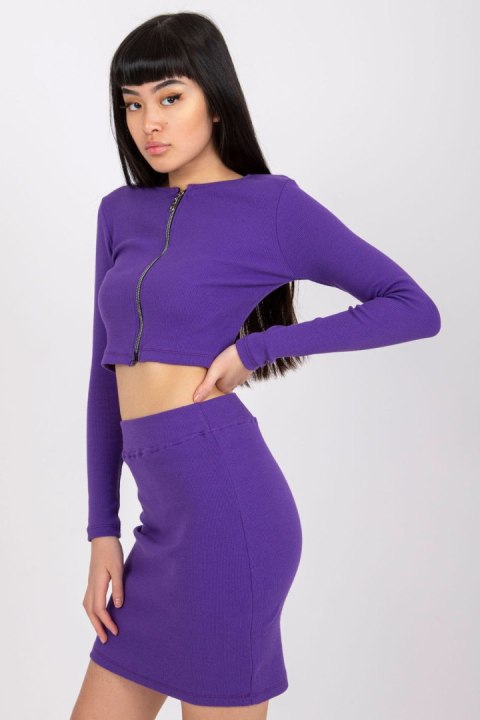 Komplet damski Model RV-KMPL-7526.03 Dark Violet - Rue Paris Komplet damski Model RV-KMPL-7526.03 Dark Violet - Rue Paris