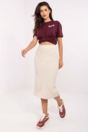 Spódnica damska Model D93020M50243A1 Light Beige - Sublevel