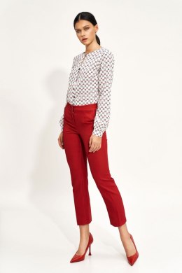 Spodnie damskie  Czerwone chino SD70 Red - Nife
