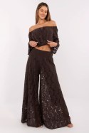 Spodnie damskie  Model MI-SP-88501.81 Dark Brown - Italy Moda