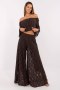 Spodnie damskie  Model MI-SP-88501.81 Dark Brown - Italy Moda