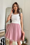 Sukienka damska Model 283-36 Ecru/Dirty_Pink - Bicotone