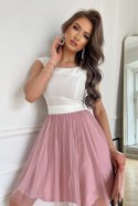 Sukienka damska Model 283-36 Ecru/Dirty_Pink - Bicotone
