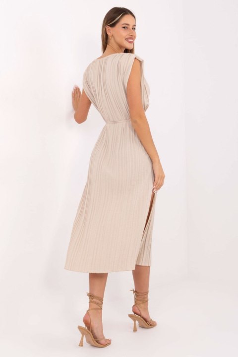 Sukienka damska Model DHJ-SK-21309.96 Beige - Italy Moda Sukienka damska Model DHJ-SK-21309.96 Beige - Italy Moda