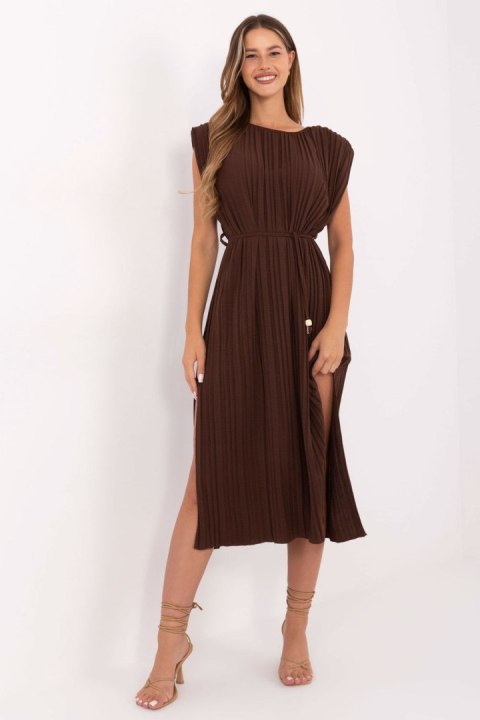 Sukienka damska Model DHJ-SK-21309.96 Dark Brown - Italy Moda
