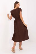 Sukienka damska Model DHJ-SK-21309.96 Dark Brown - Italy Moda