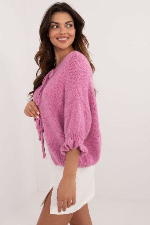 Sweter Damski Model MI-SW-2911.91 Dark Pink - Italy Moda Sweter Damski Model MI-SW-2911.91 Dark Pink - Italy Moda