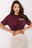 T-shirt Bluzka damska Model D12022M02645R Bordo - Sublevel