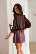 Bluzka damska Model Giana CBR BLU0178 Dark Brown - Roco Fashion