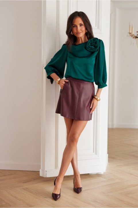 Bluzka damska Model Giana ZIE BLU0178 Green - Roco Fashion Bluzka damska Model Giana ZIE BLU0178 Green - Roco Fashion