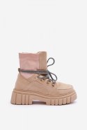 Botki Model Acorn 88-65 Beige Zamsz 