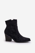 Botki Model Arabelline C-181 Black 