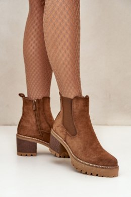 Botki Model Irissinae KE217 Brown 