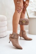 Botki Model Nirilis 7291 Beige 