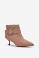 Botki Model Nirilis 7291 Beige 