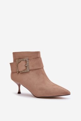 Botki Model Nirilis 7291 Beige 