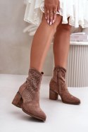 Botki Model S.Barski HY42-029 Brown 