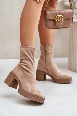 Botki Model S.Barski HY42-739 Beige 