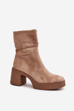Botki Model S.Barski HY42-739 Beige 