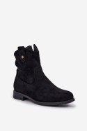 Botki Model S.Barski HY51-063 Black 