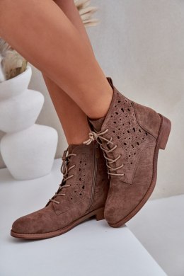 Botki Model S.Barski HY51-136 Brown 