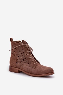 Botki Model S.Barski HY51-136 Brown 