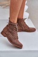 Botki Model S.Barski HY51-136 Brown 