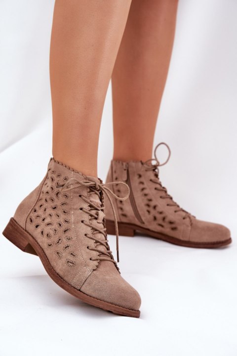 Botki Model S.Barski HY51-185 Beige 