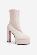 Botki Model Tennira C-243 Light Beige 