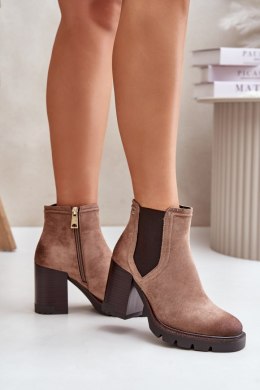 Botki Model Vinceza 58356 Beige 