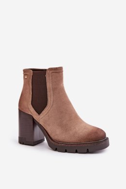 Botki Model Vinceza 58356 Beige 