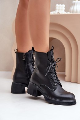 Botki Model Vinceza 66671 Black Skóra 